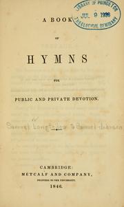 Cover of: Book of hymns for public and private devotion