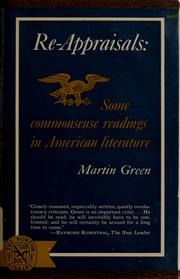 Cover of: Re-appraisals: some commonsense readings in American literature