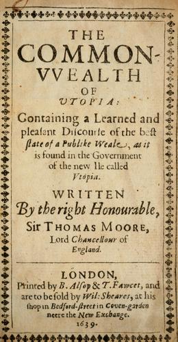 The common-vvealth of Utopia by Thomas More