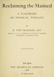 Cover of: Reclaiming the maimed by R. Tait McKenzie