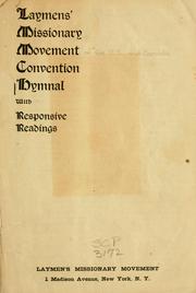 Cover of: Laymen's Missionary Movement convention hymnal: with responsive readings