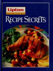 Cover of: Recipe secrets.
