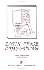 Cover of: Latin Prose Composition by M. A. North, M. A. North, A. E. Hillard