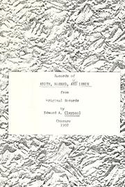 Cover of: Records of Keith, Harned, and Irwin from original records [in Ky.]