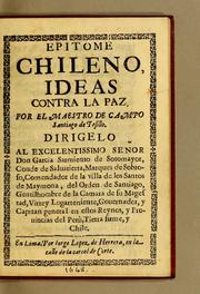 Cover of: Epitome chileno, ideas contra la paz