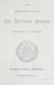 Cover of: The registers of St. Bene't and St. Peter, Paul's Wharf, London by London. St. Bene't, Paul's wharf (Parish).