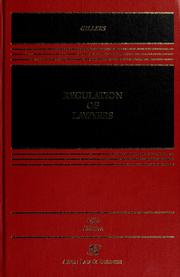 Cover of: Regulation of lawyers by Stephen Gillers