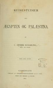 Cover of: Reisestudier fra Ægypten og Palæstina