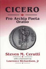Cover of: Pro Archia Poeta Oratio by Cicero, Steven M. Cerutti