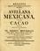 Cover of: Relatio brevis historico-botanico-medica de avellana Mexicana, vulgo cacao