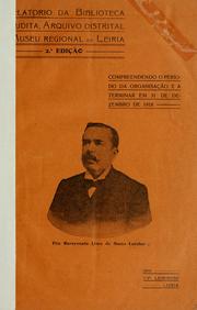 Relatorio da Biblioteca Erudita, Arquivo Distrital e Museu Regional de Leiria by Tito de Sousa Larcher