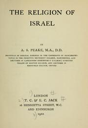 Cover of: The religion of Israel