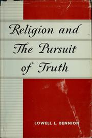 Cover of: Religion and the pursuit of truth.