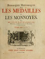 Cover of: Remarques historiques sur les medailles et les monnoyes.
