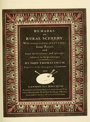 Cover of: Remarks on rural scenery by John Talbot Smith