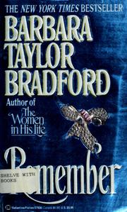 Cover of: Remember by Barbara Taylor Bradford