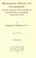 Cover of: Reminiscences, sermons, and correspondence, proving adherence to the principle of Christian science as taught by Mary Baker Eddy