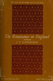 Cover of: The Renaissance in England