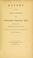 Cover of: Report from the Select Committee on the Contagious Diseases Acts