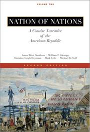 Cover of: Nation of Nations, A Concise Narrative of the American Republic, Vol II