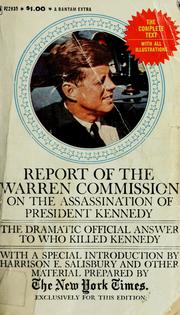 Cover of: Report of the Warren Commission on the Assassination of President Kennedy