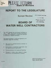 Cover of: Report to the legislature, Coal Board: performance audit