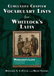 Cumulative chapter vocabulary lists for Wheelock's Latin