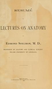 Cover of: Resumé of lectures on anatomy.
