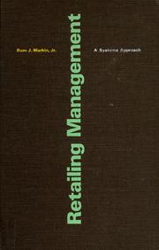 Cover of: Retailing management: a systems approach