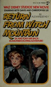 Cover of: Return from Witch Mountain: based on Walt Disney Productions' motion picture