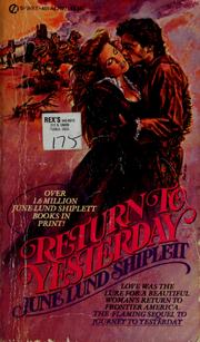 Cover of: Return to yesterday