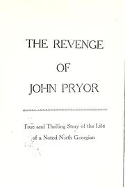 The revenge of John Pryor by Houston R. Harper