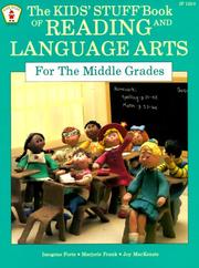 Cover of: The Kids Stuff Tm Book of Reading and Language Arts for the Middle Grades (Juvenile Grade K-1)