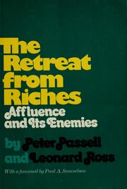 Cover of: The retreat from riches: affluence and its enemies