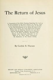 Cover of: The return of Jesus | Carlyle Boynton Haynes