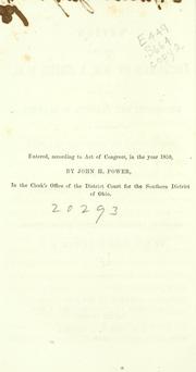 Cover of: Review of the lectures of Wm. A. Smith, D.D., on the philosophy and practice of slavery by John Hamilton Power