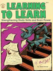 Cover of: Learning to Learn by Gloria Frender, Gloria Frender
