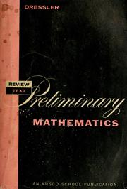 Cover of: Review text in preliminary mathematics.