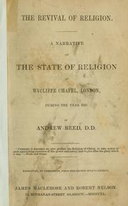 Cover of: The revival of religion | Andrew.* Reed