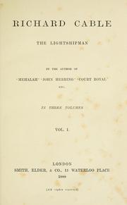 Cover of: Richard Cable, the lightshipman.