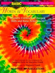 Cover of: Words and Vocabulary: Inventive Exercises to Sharpen Skills and Raise Achievement (Basic, Not Boring 6  to  8)