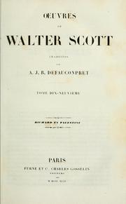 Cover of: Richard en Palestine by Sir Walter Scott