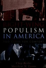 Cover of Right-wing populism in America