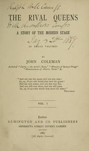 Cover of: The rival queens: a story of the modern stage