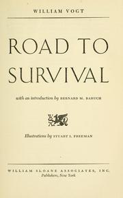 Cover of: Road to survival