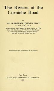 Cover of: The Riviera of the Corniche road by Frederick Treves