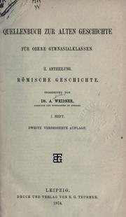 Cover of: Römische Geschichte. by Andreas Weidner