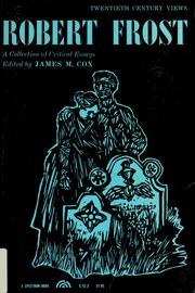 Cover of: Robert Frost by Cox, James M.