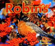 Cover of: Robins by Melvin Berger