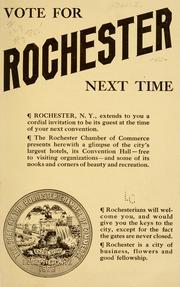 Cover of: Rochester, N.Y., U.S.A., the convention city.